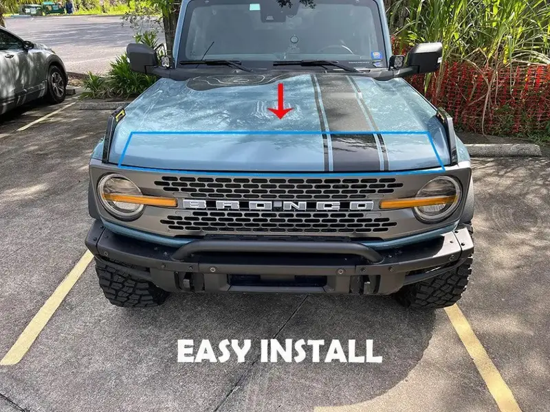 Hood Paint Protection Film (Ppf) For 2021+ Bronco 2