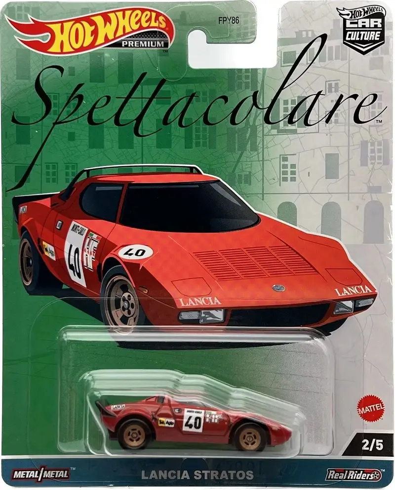 Hot Wheels -- Lancia Stratos - #40 Red -- Car Culture: Spettacolare 1