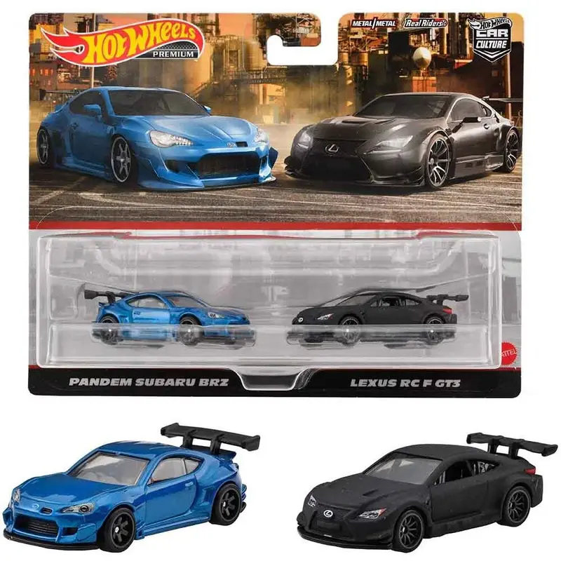 Hot Wheels -- Premium Car Culture 2 Pack -- Subaru Brz & Lexus Rc F Gt3 Hkf51 1