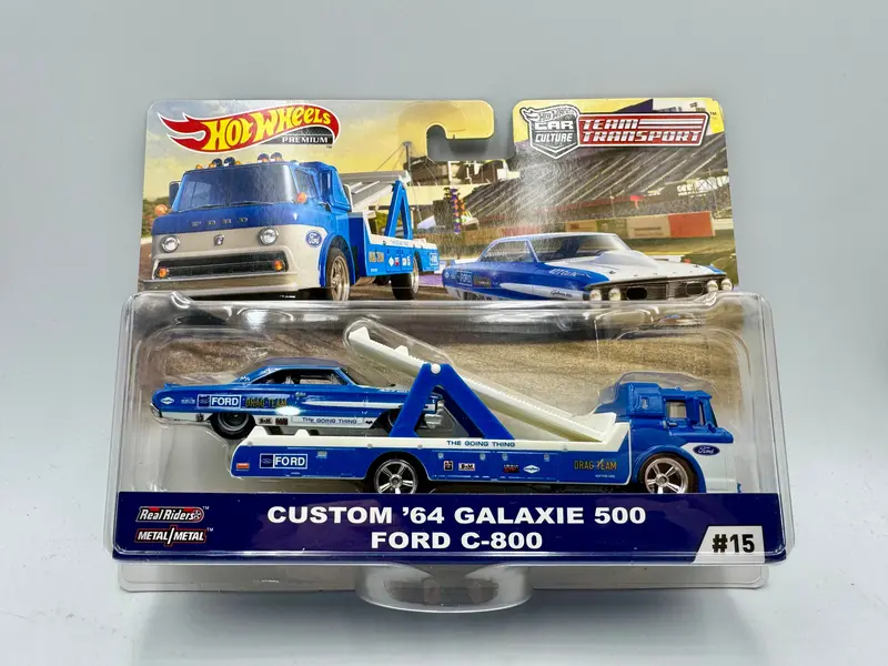 Hot Wheels -- Team Transport -- 1964 Ford Galaxie 500 Custom & C-800 Fyt15 1
