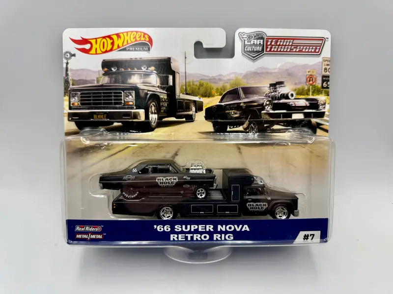 Hot Wheels -- Team Transport -- 1966 Chevrolet Super Nova & Retro Rig Fyt09 1