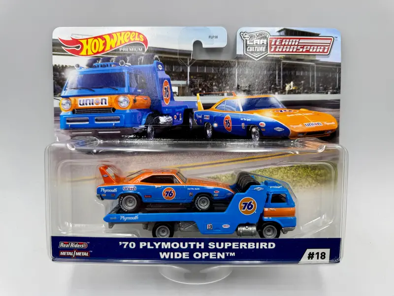 Hot Wheels -- Team Transport -- 1970 Plymouth Superbird & Wide Open Fyt07 1
