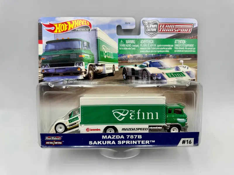 Hot Wheels -- Team Transport -- Efini Mazda 787B & Sakura Sprinter Gjt36 1