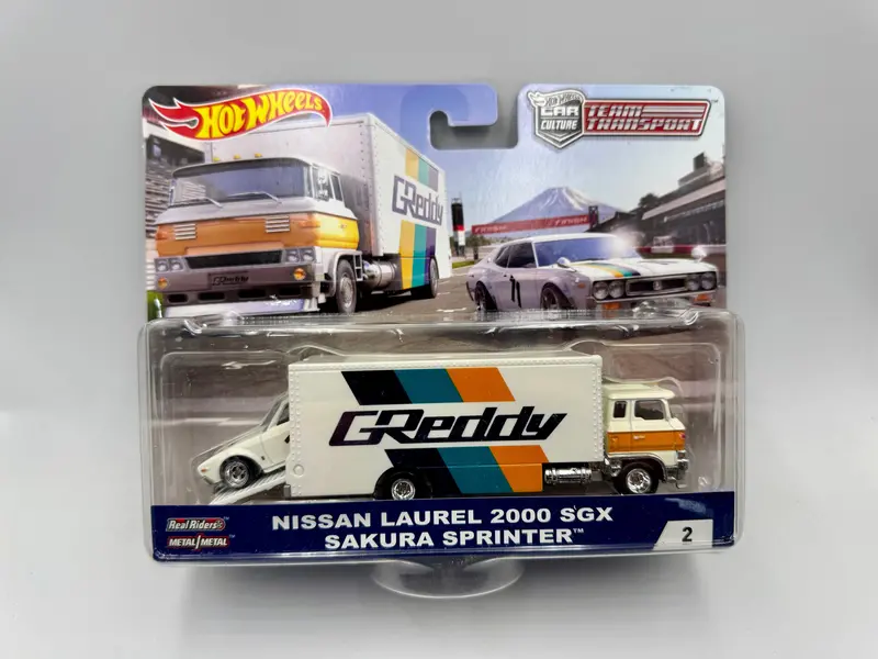 Hot Wheels -- Team Transport -- Greddy Nissan Laurel & Sakura Sprinter Flf59 1