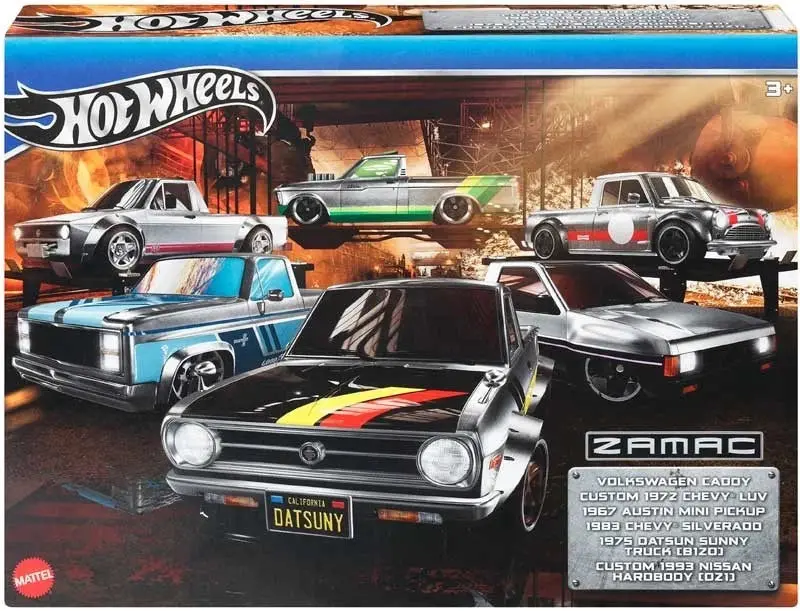 Hot Wheels -- Zamac Truck 6-Pack Box Set Hrx57 1