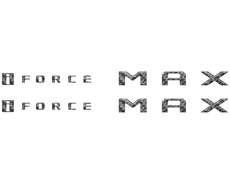 I Force Max Hood Louver Letter Overlays Fits 2022-2026 Toyota Tundra 1