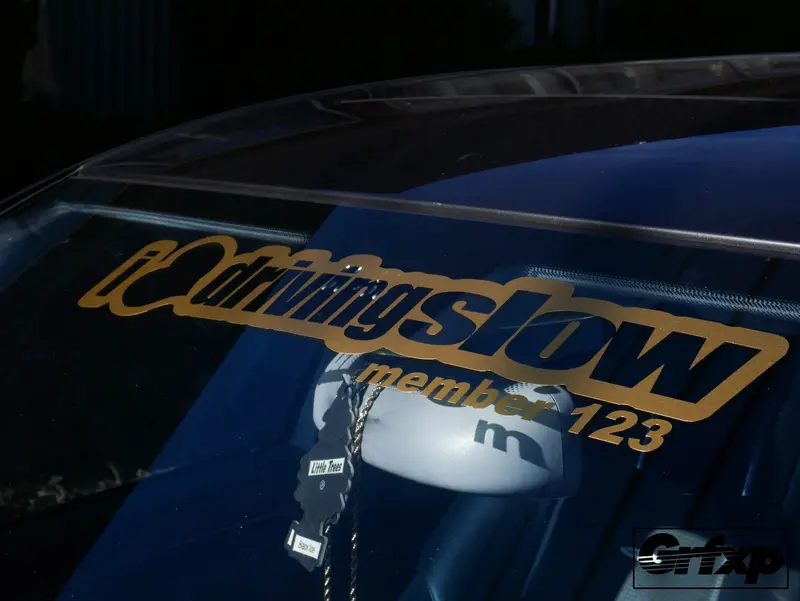 I Heart Driving Slow W/Member # Vertical Banner 1