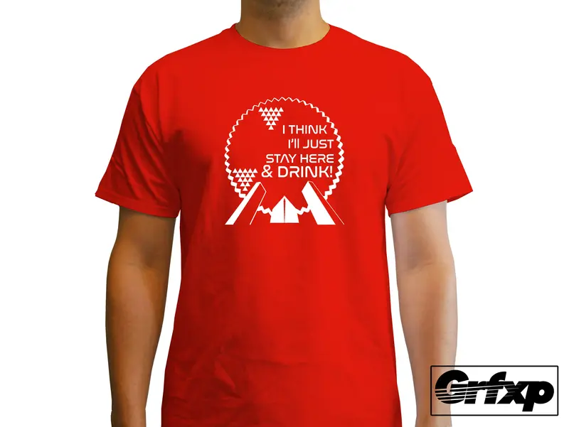 I Think I'll Just Stay Here And Drink (Epcot) T-Shirt 1