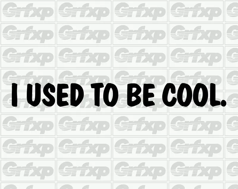 I Used To Be Cool Sticker 1