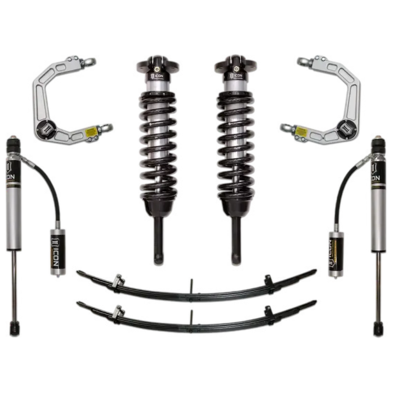 Icon Stage 3 Suspension System W Billet Uca - For 05-15 Tacoma 0-3.5"/ 16-23 0-2.75" 1