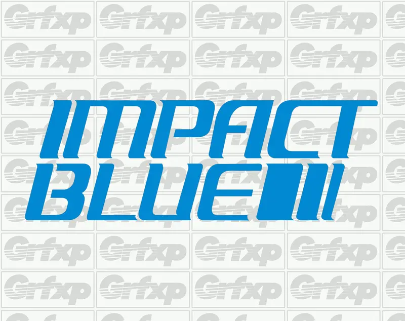 Impact Blue (Initial-D) Sticker 1