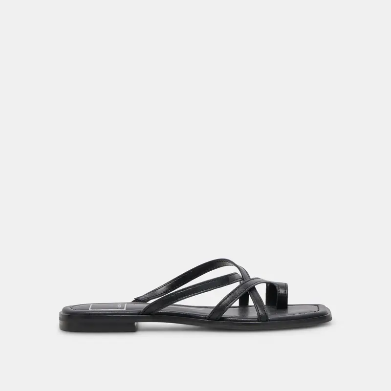 Indigo Sandals Black Leather - Re:Vita 1