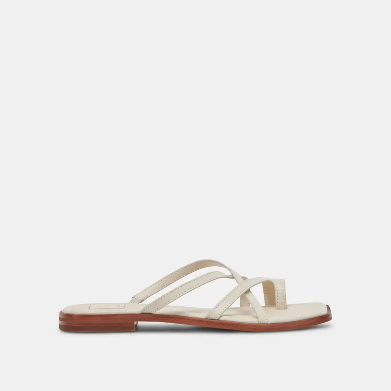 Indigo Sandals Ivory Leather - Re:Vita 1