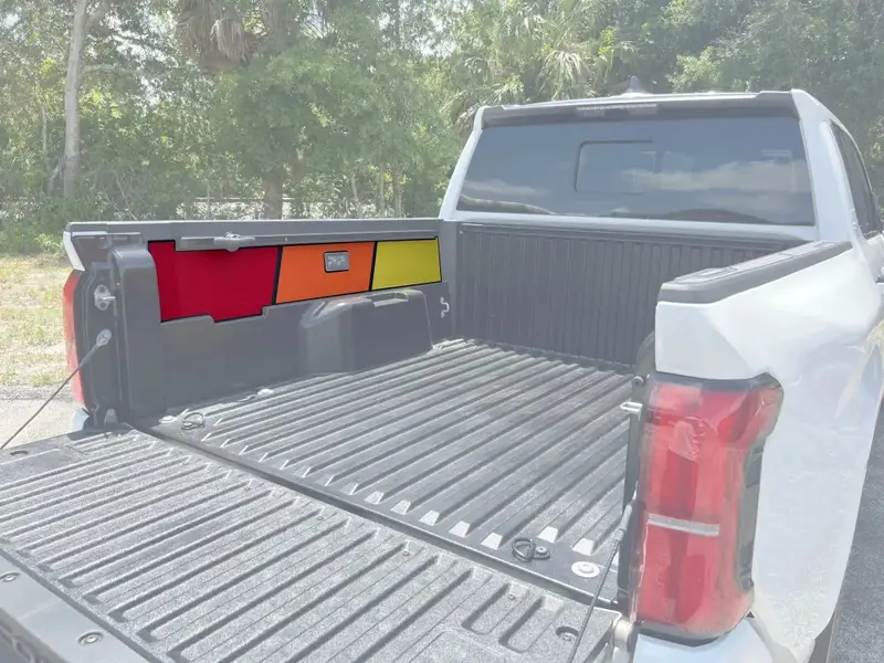 Inner Bedside Overlays Fits 2024-2026 Toyota Tacoma(Without Truck Bed Power Port) 1