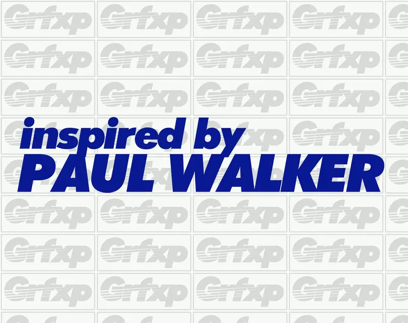 Inspired By Paul Walker Sticker 1