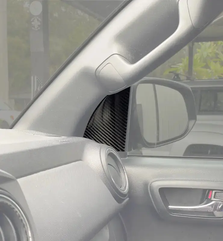 Interior A Pillar Accent Overlays Fits 2016-2023 Toyota Tacoma 1