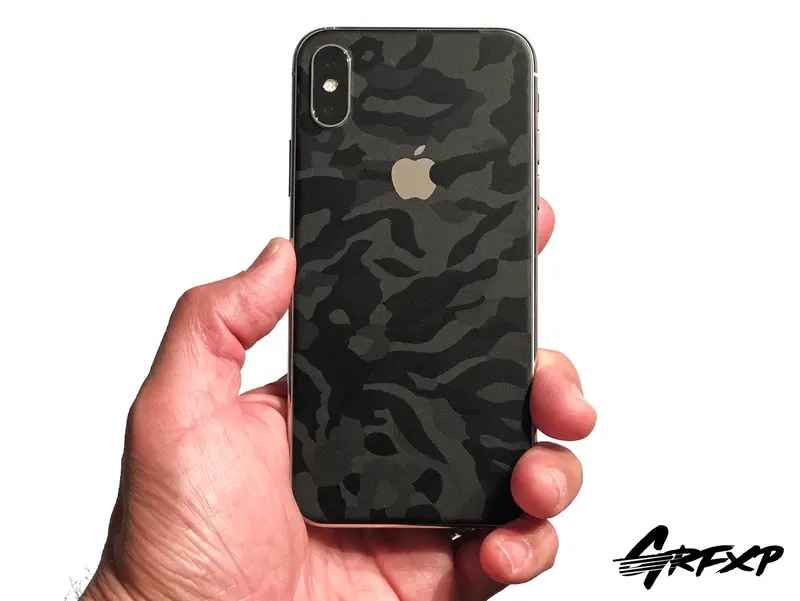 Iphone X Shadow Black Camo Colorlay Skins 1
