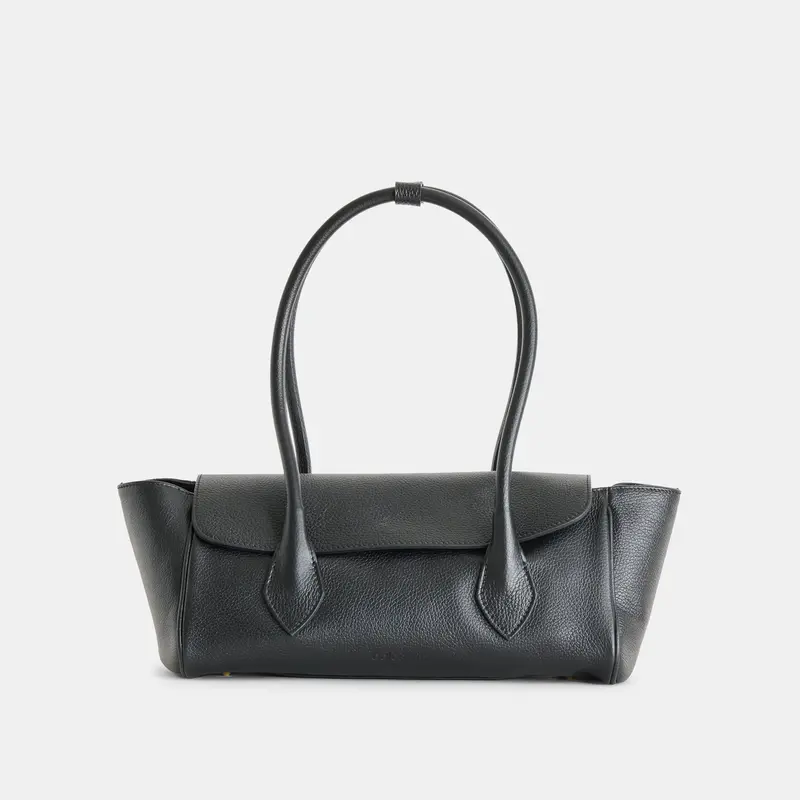 Irene Shoulder Bag Black Leather 1