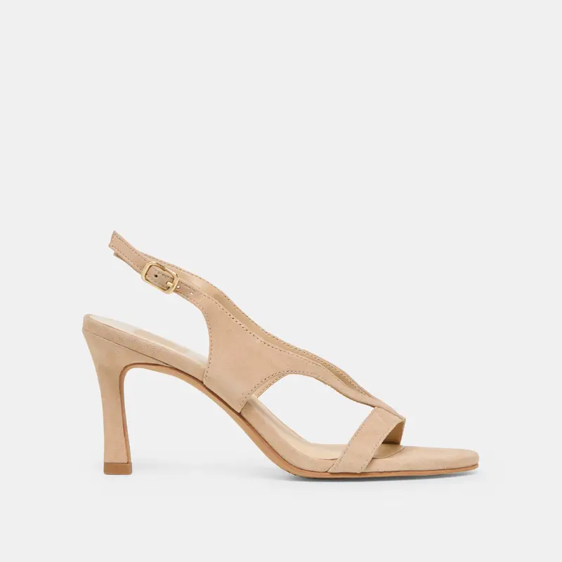 Izela Heels Bamboo Suede 1