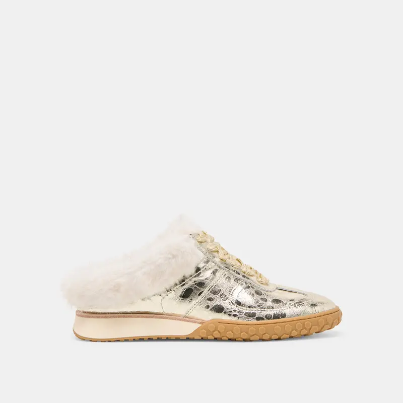 Izzey Plush Sneakers Platinum Leather 1