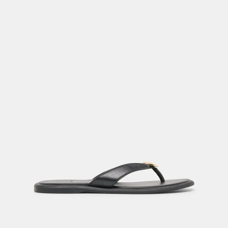 Jaina Sandals Black Leather 1