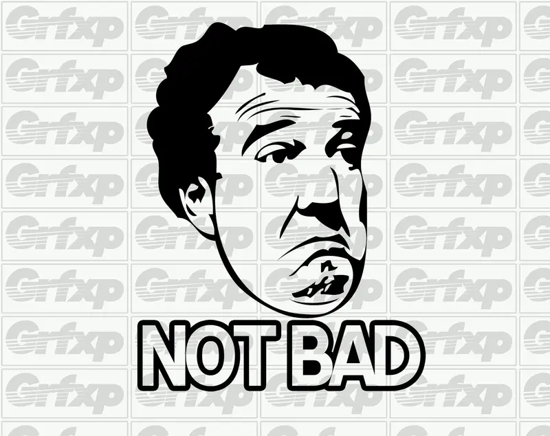 Jeremy Clarkson Not Bad Sticker 1