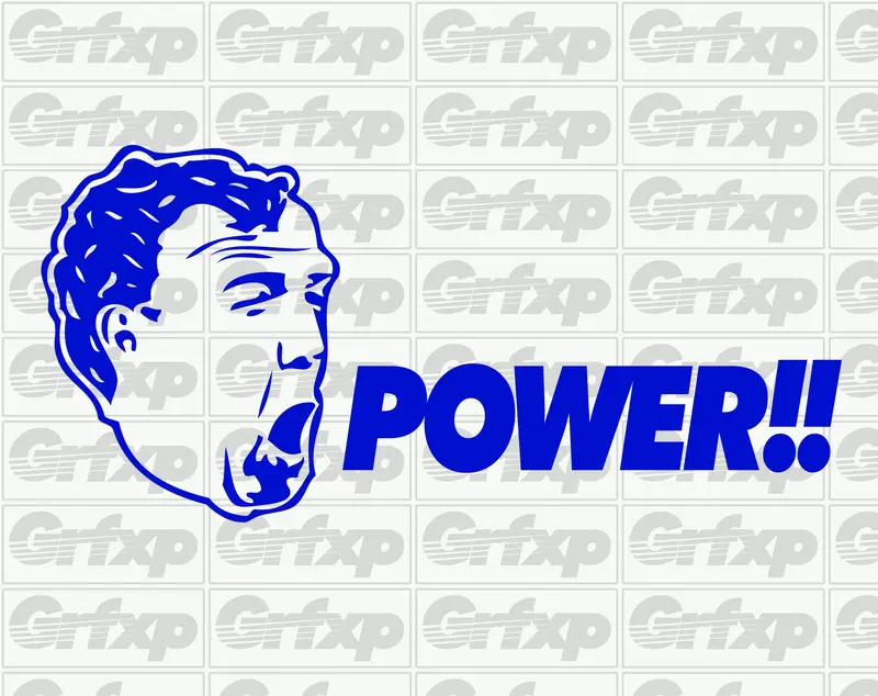 Jeremy Clarkson Power Sticker 1