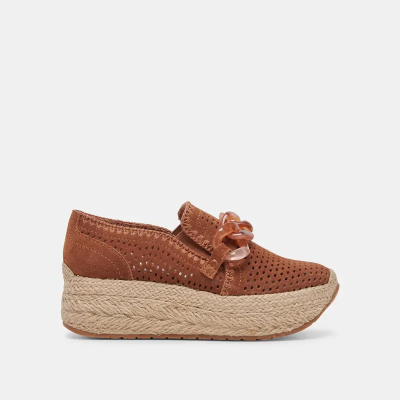 Jhenee Espadrille Sneakers Pecan Perforated Suede - Re:Vita 1
