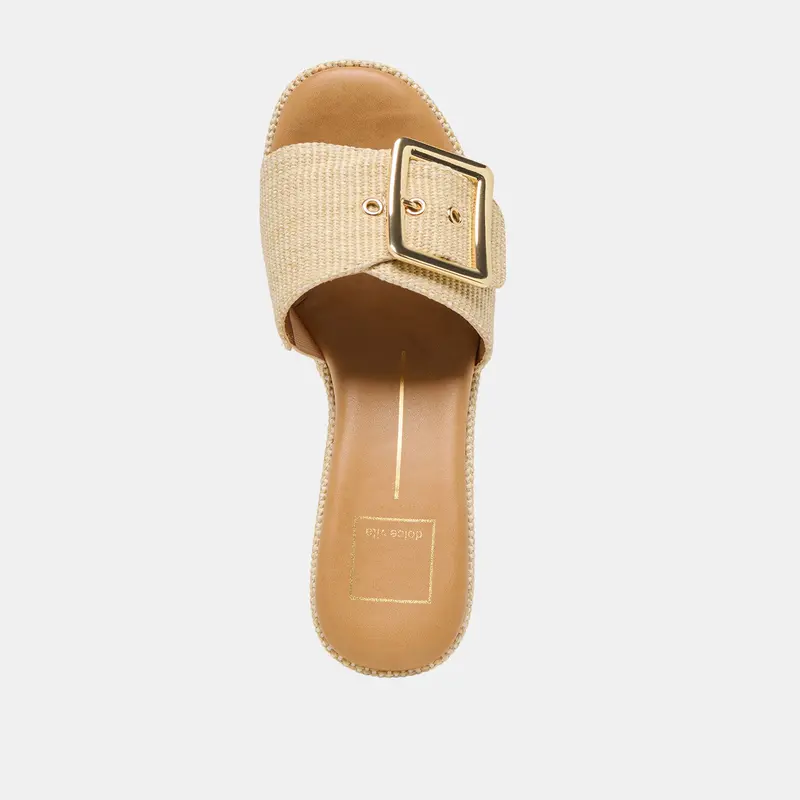 Jilian Wedges Lt Natural Raffia 10
