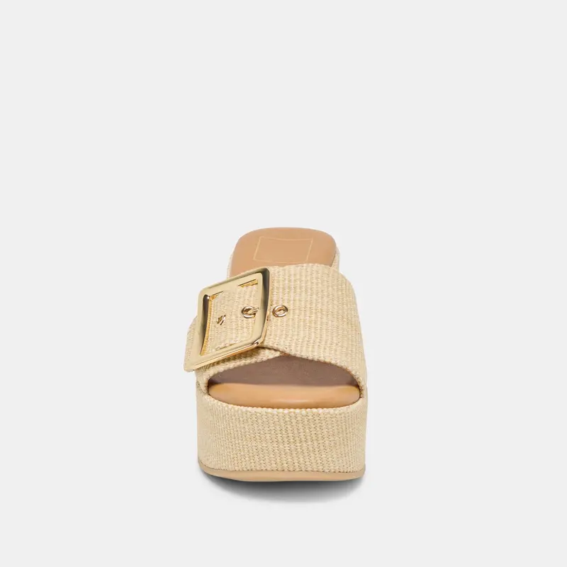 Jilian Wedges Lt Natural Raffia 8