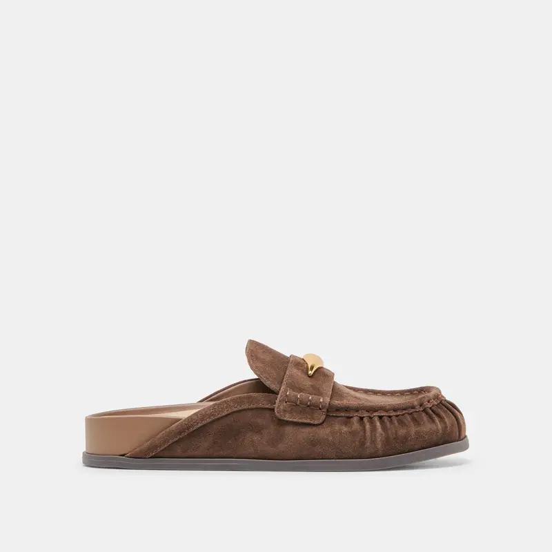 Jodero Flats Dk Brown Suede 1