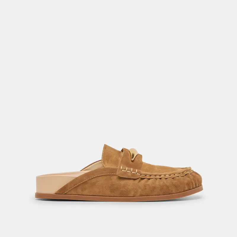 Jodero Flats Lt Brown Suede 1