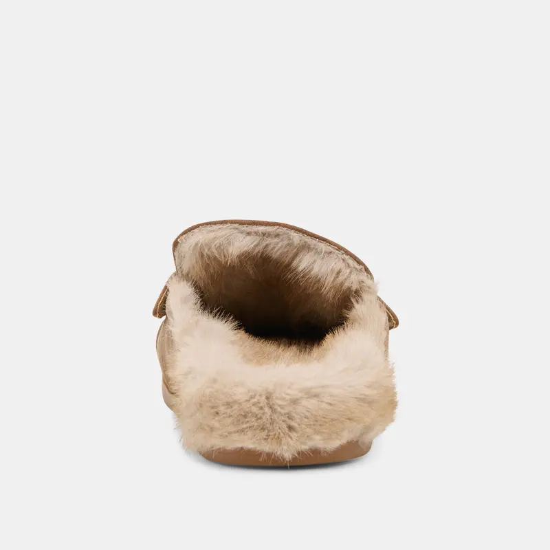 Jodero Plush Flats Mushroom Suede 11