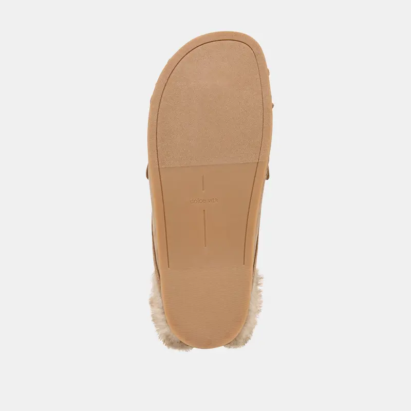 Jodero Plush Flats Mushroom Suede 13