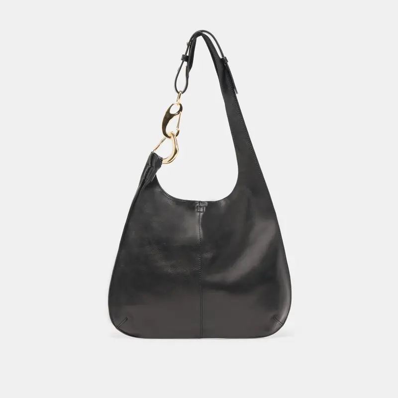Johnnie Shoulder Bag Black Leather 1