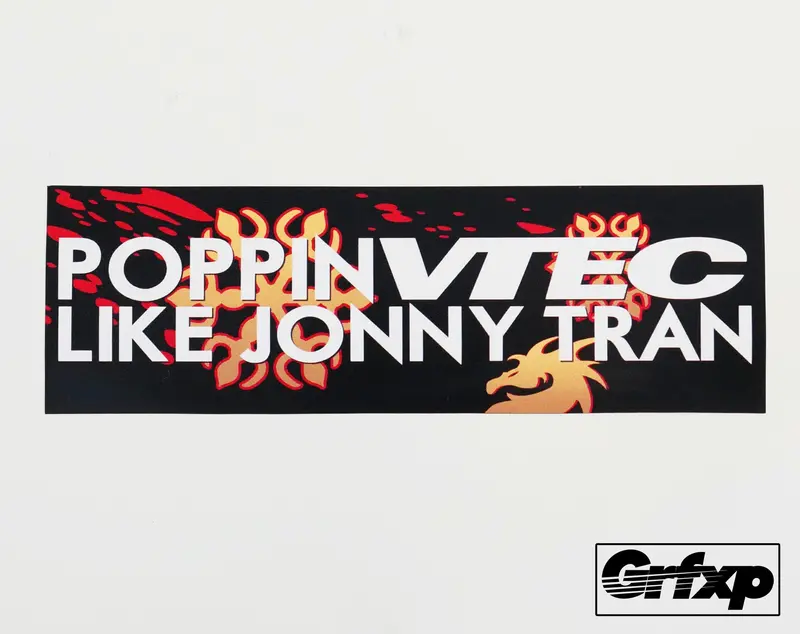 Johnny Tran Poppin' Printed Sticker 1