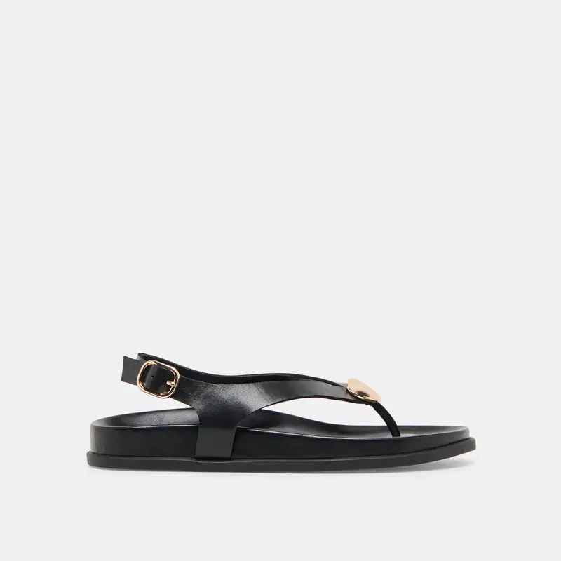Jony Sandals Black Leather 1
