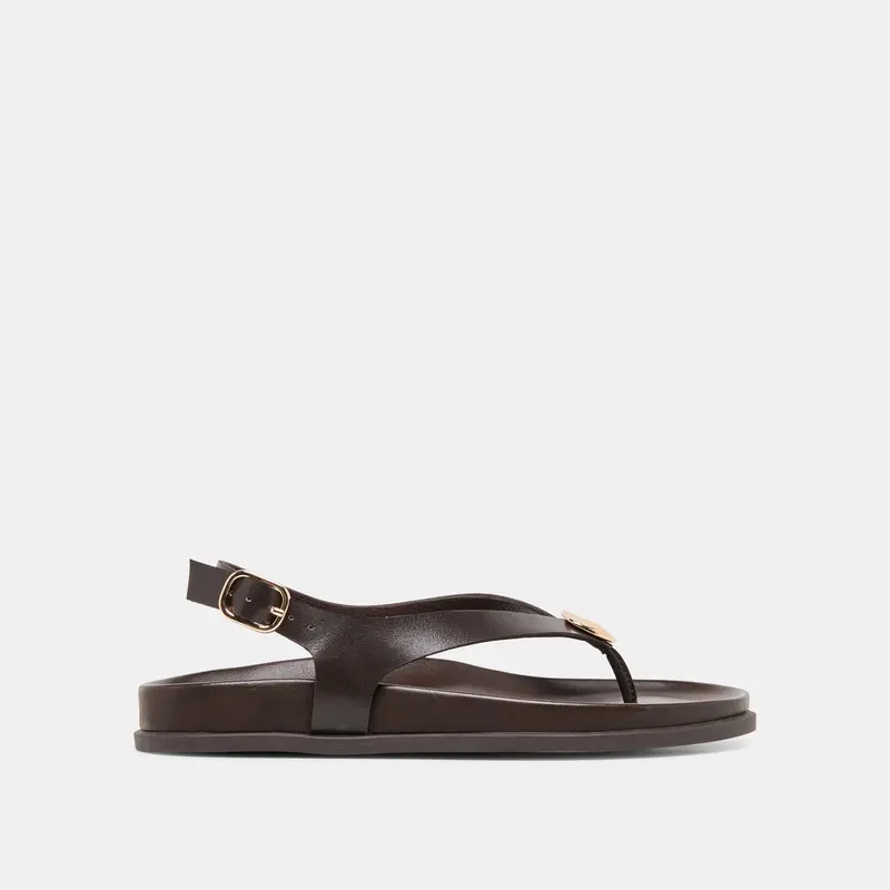 Jony Sandals Dk Brown Leather 1