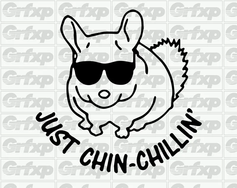 Just Chin Chillin' Sticker 1