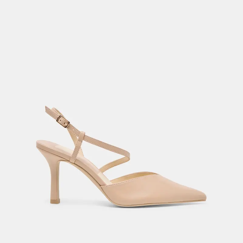 Kamra Heels Beige Leather 1
