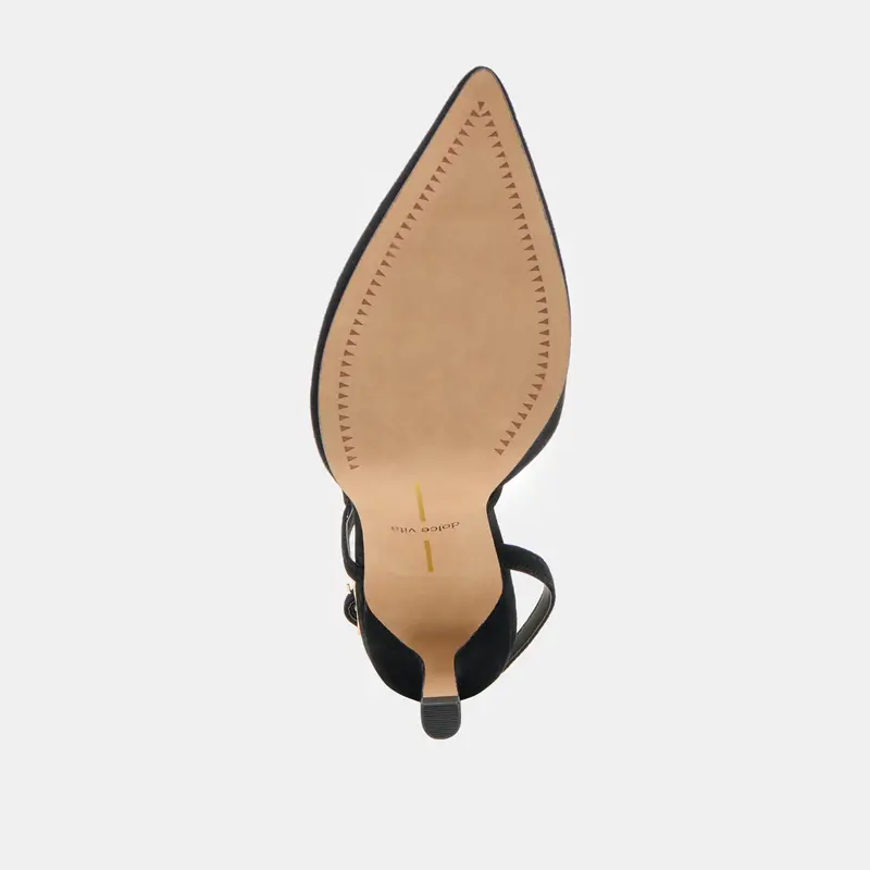 Kamra Heels Onyx Suede 12