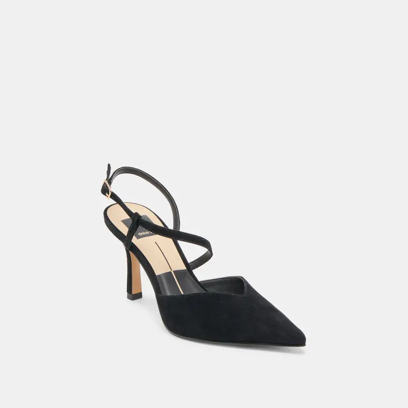 Kamra Heels Onyx Suede 2
