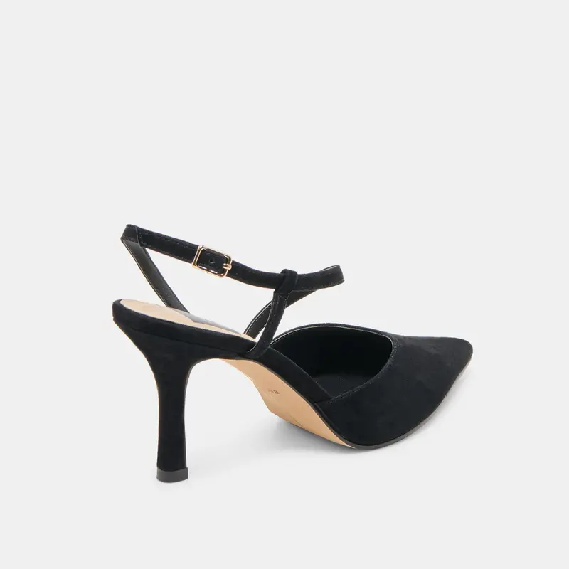 Kamra Heels Onyx Suede 4