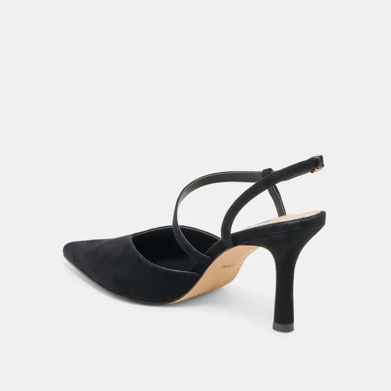 Kamra Heels Onyx Suede 8