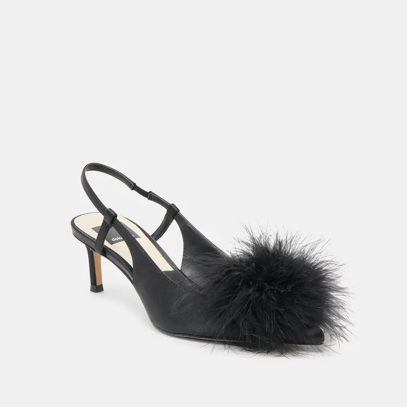 Kamy Heels Onyx Satin 2