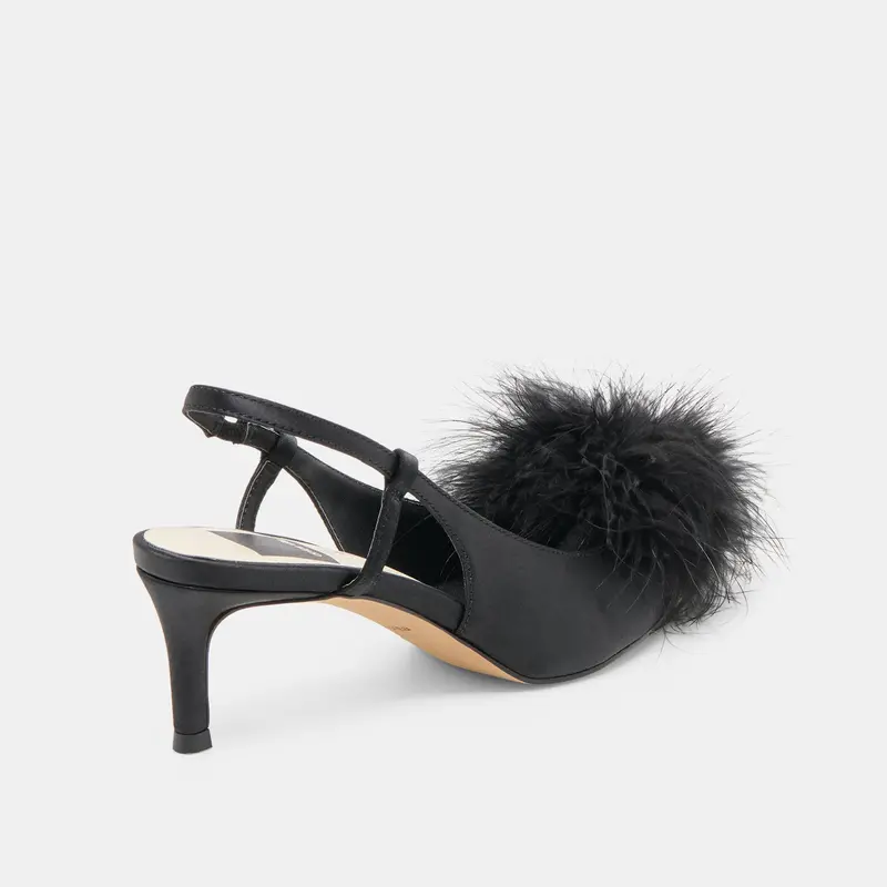 Kamy Heels Onyx Satin 3
