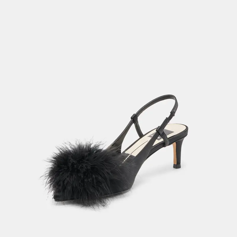 Kamy Heels Onyx Satin 4