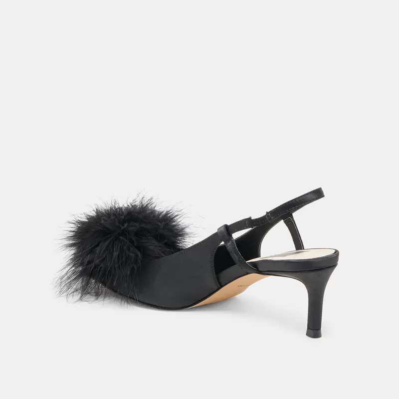 Kamy Heels Onyx Satin 5