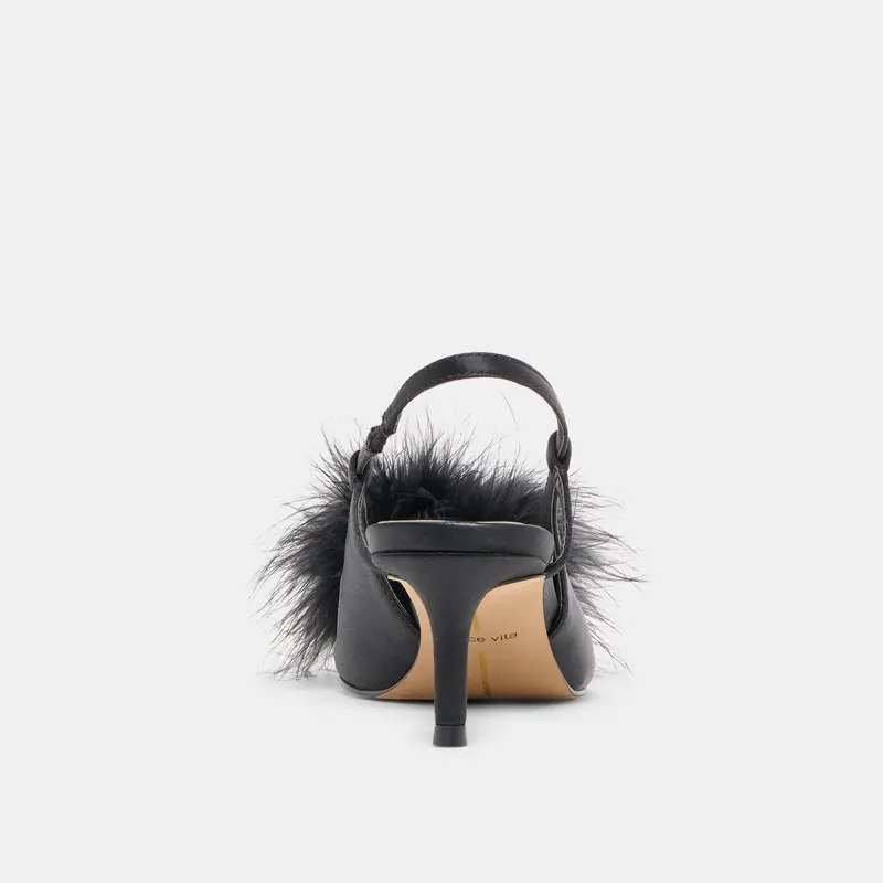 Kamy Heels Onyx Satin 7