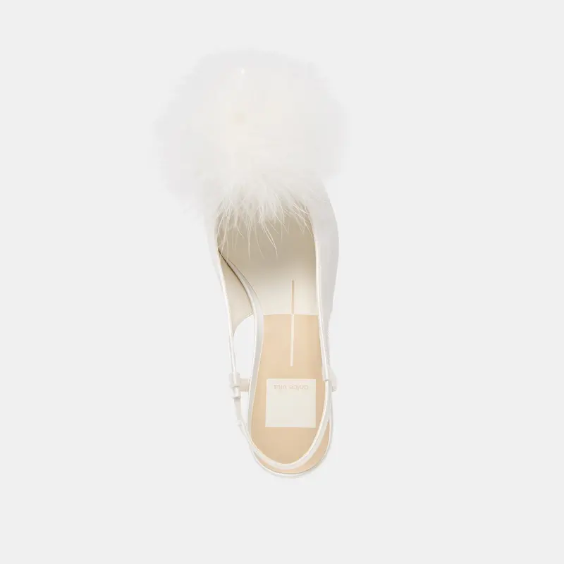 Kamy Heels True White Satin 13